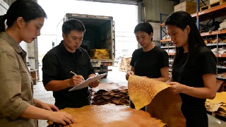 QC team inspecting raw materials
